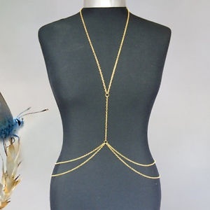 Womens Sexy Fashion Gold Body Belly Waist Chain..